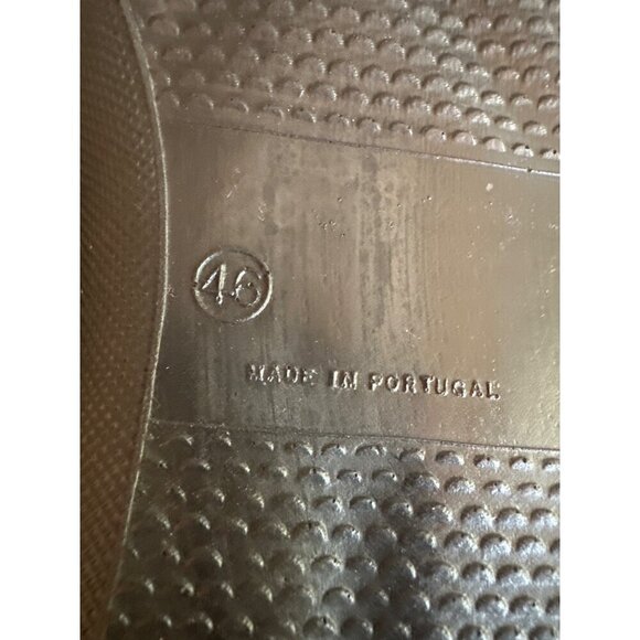 Hammacher Schlemmer Mens Leather Slip-On Shoes Size 46 - Picture 6 of 6